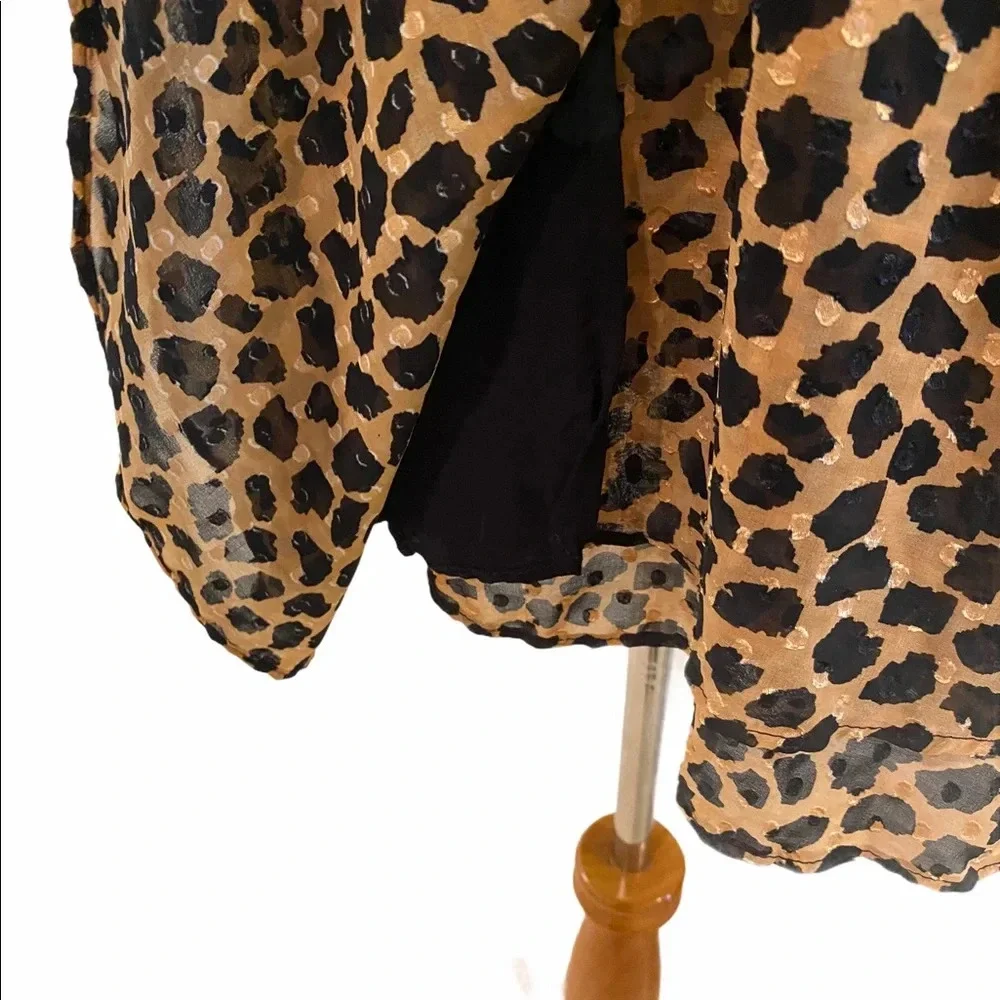 Free People Frenchie Leopard Print Wrap Dress - Picture 11 of 15